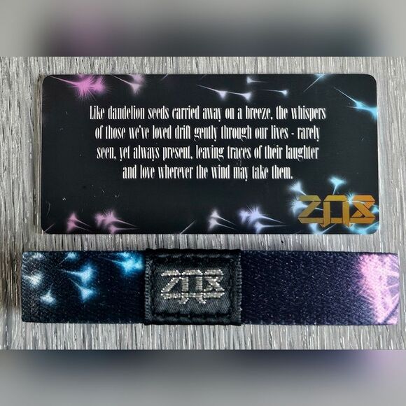 ZOX "WHISPERS IN THE WIND" #982 Remembrance Memorial Collectible Med wristband - Picture 3 of 3